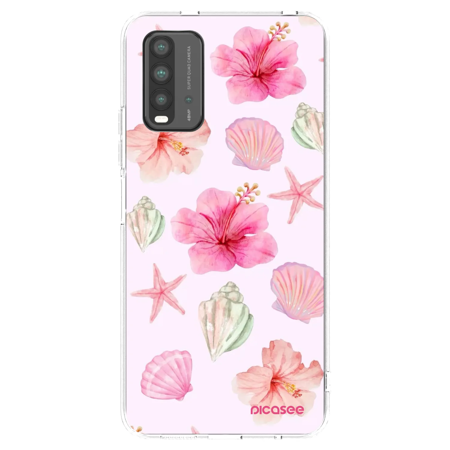 Picasee silikonowe przeźroczyste etui na Xiaomi Redmi 9T - Blush Lagoon
