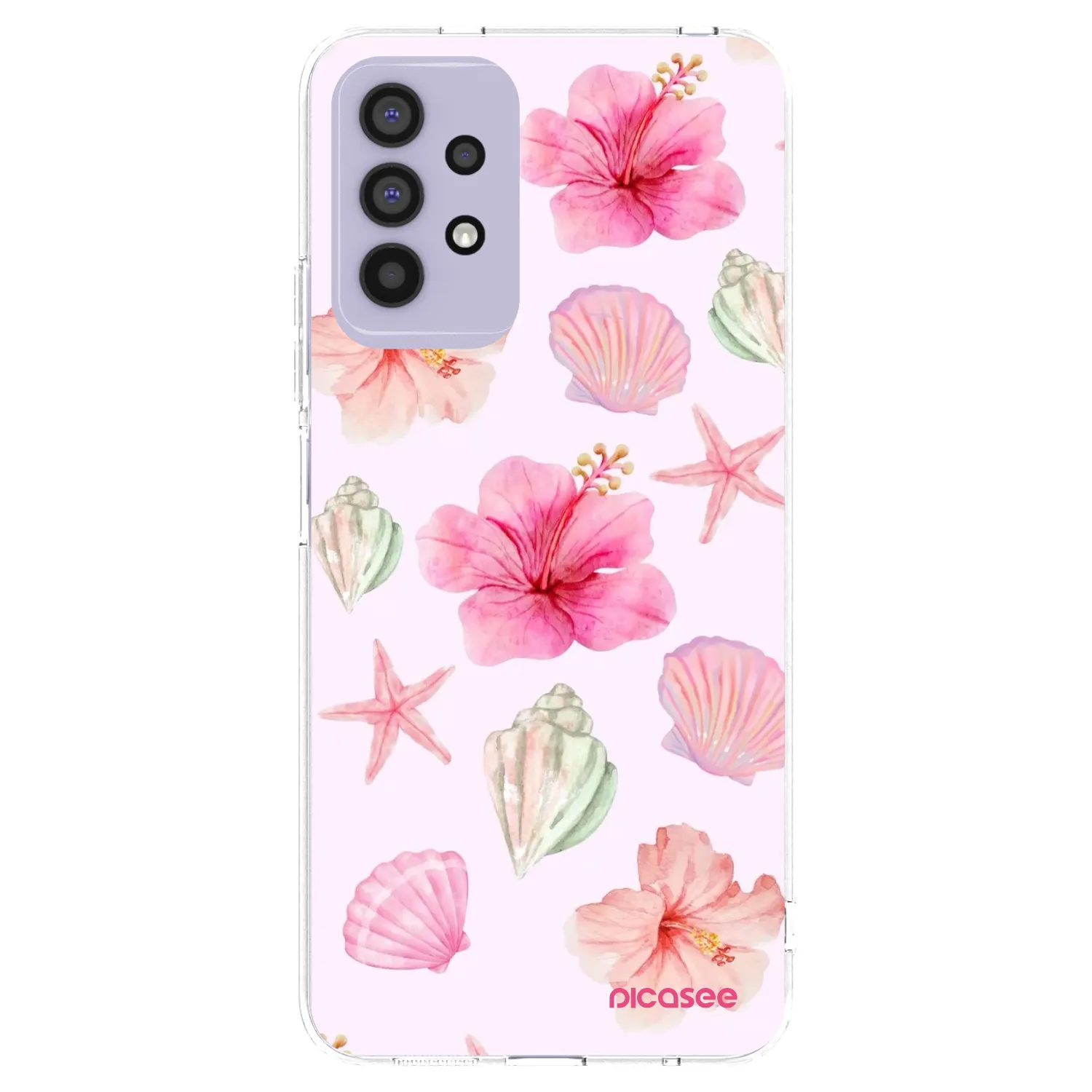 Picasee silikonowe przeźroczyste etui na Samsung Galaxy A32 4G SM-A325F - Blush Lagoon