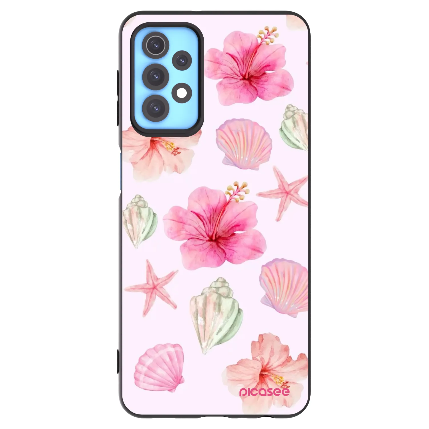 Picasee silikonowe czarne etui na Samsung Galaxy A32 4G SM-A325F - Blush Lagoon