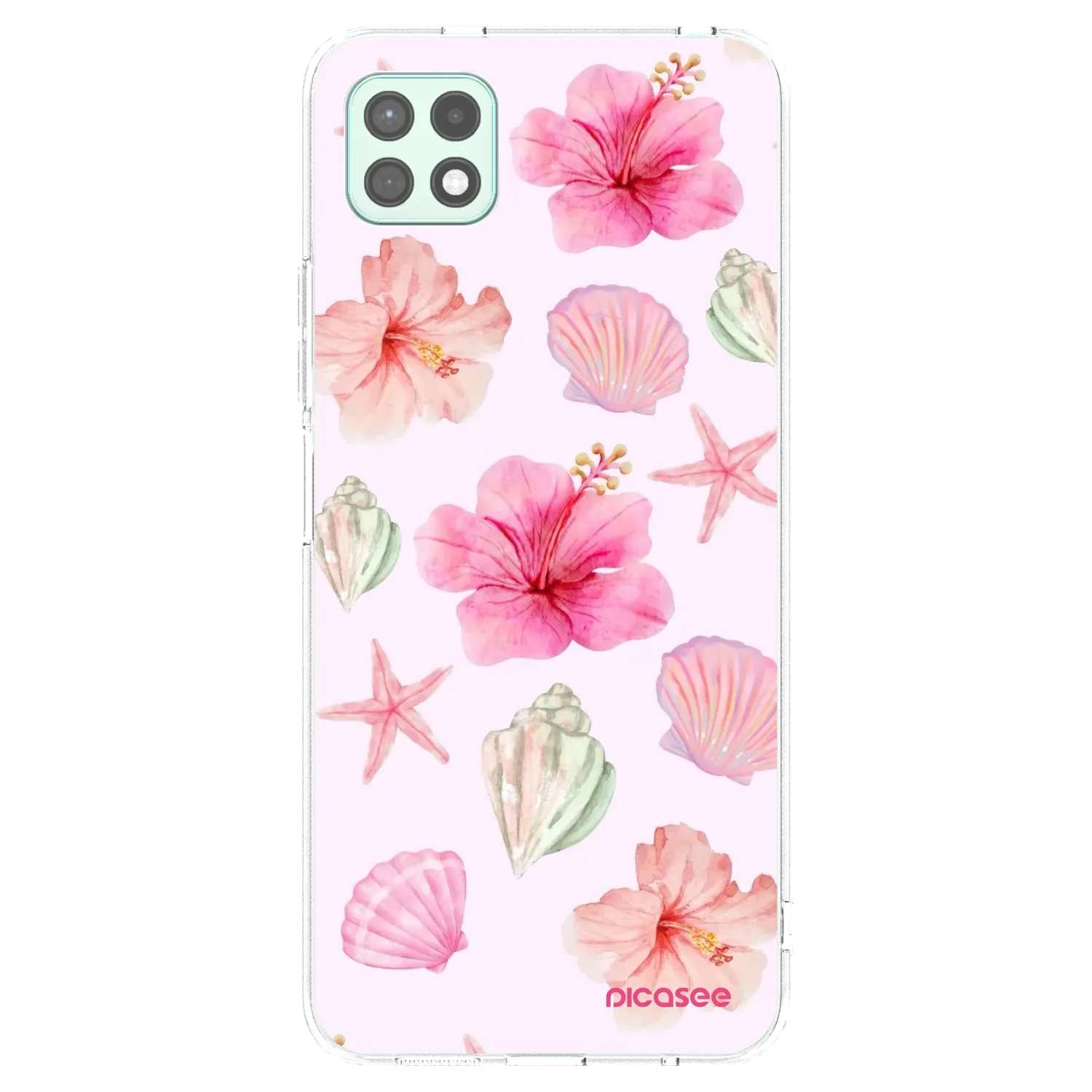 Picasee silikonowe przeźroczyste etui na Samsung Galaxy A22 A226B 5G - Blush Lagoon