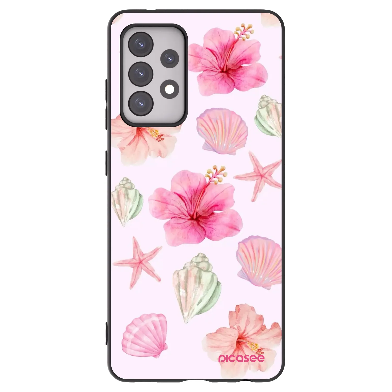 Picasee silikonowe czarne etui na Samsung Galaxy A52s 5G A528B - Blush Lagoon
