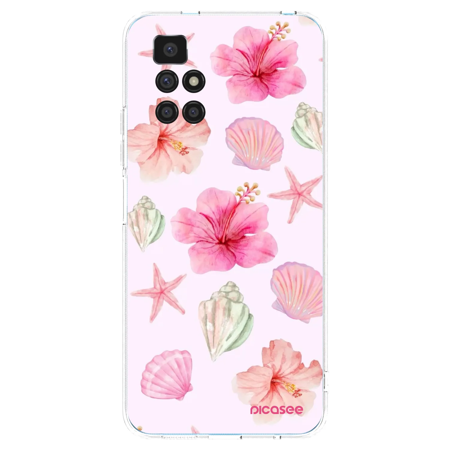 Picasee silikonowe przeźroczyste etui na Xiaomi Redmi 10 - Blush Lagoon