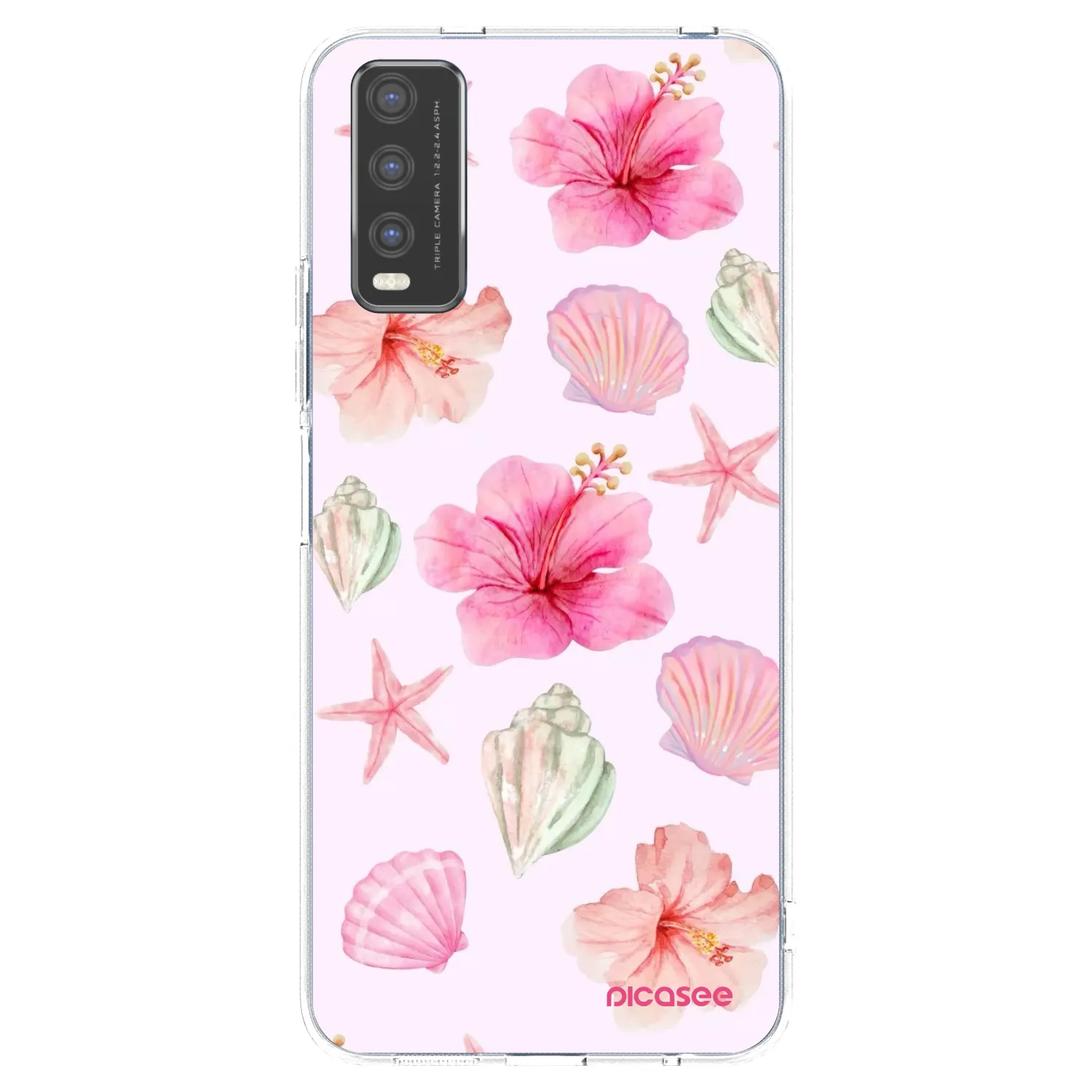 Picasee silikonowe przeźroczyste etui na Vivo Y20s - Blush Lagoon