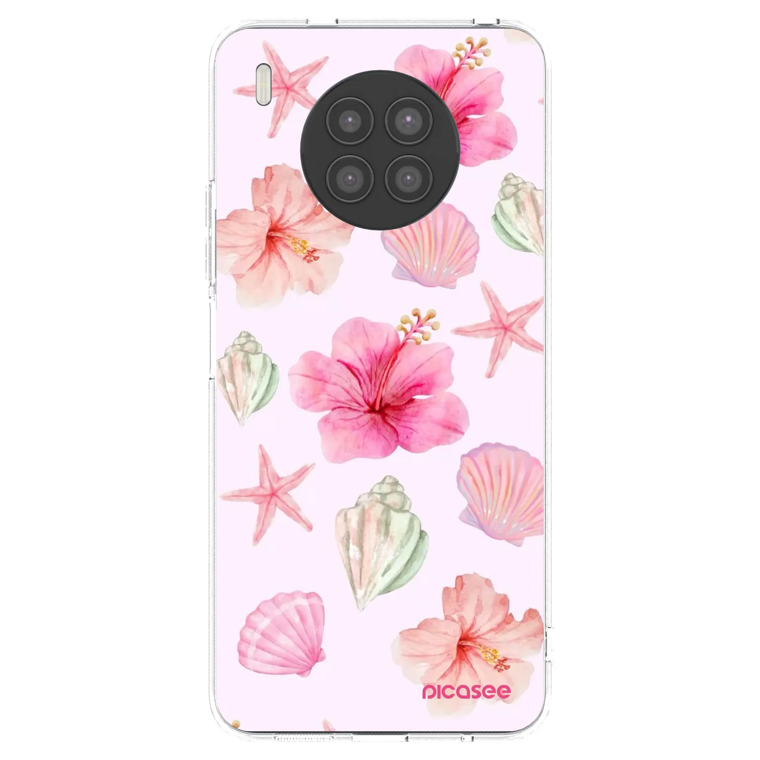 Picasee silikonowe przeźroczyste etui na Huawei Nova 8i - Blush Lagoon