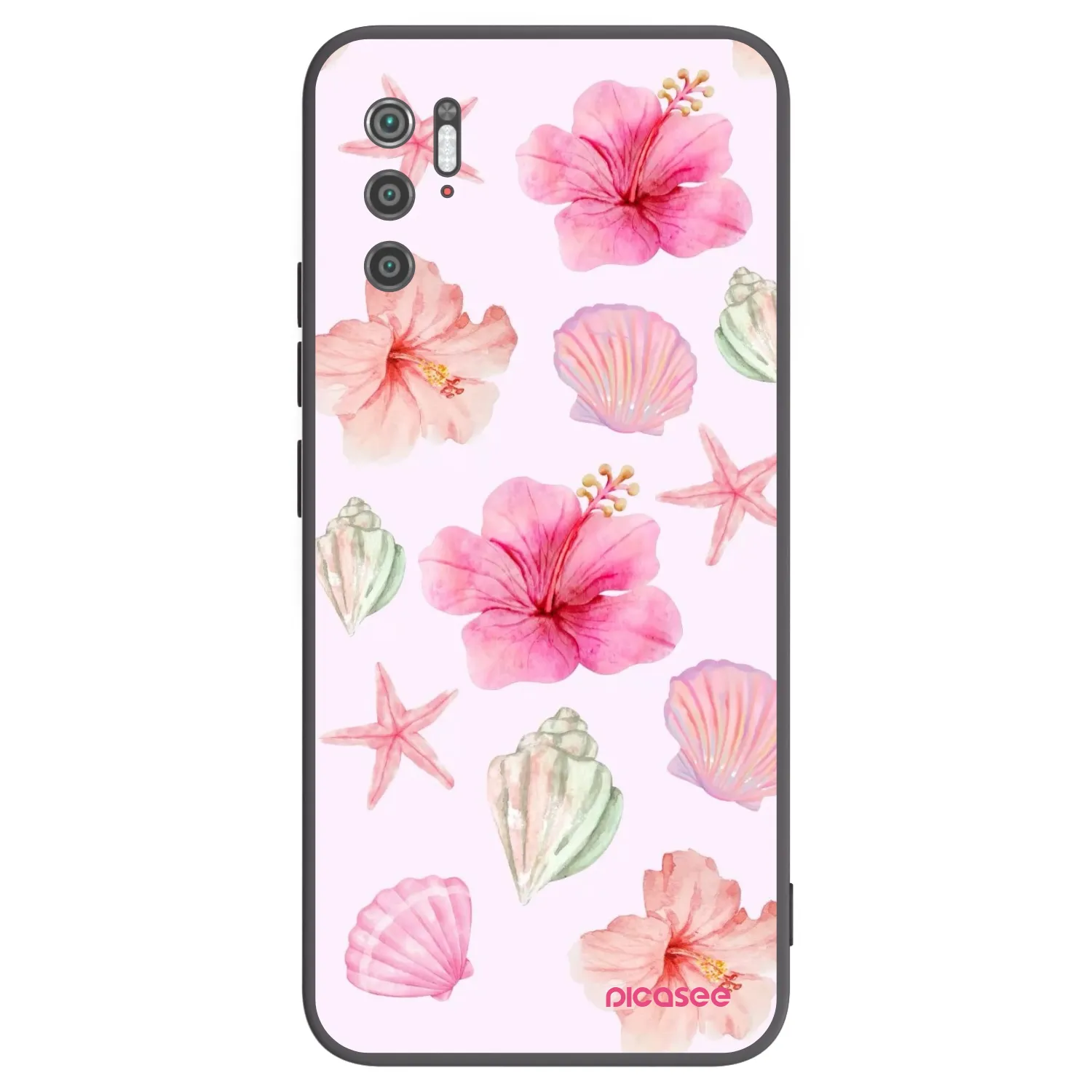 Picasee silikonowe czarne etui na Xiaomi Poco M3 Pro 5G - Blush Lagoon