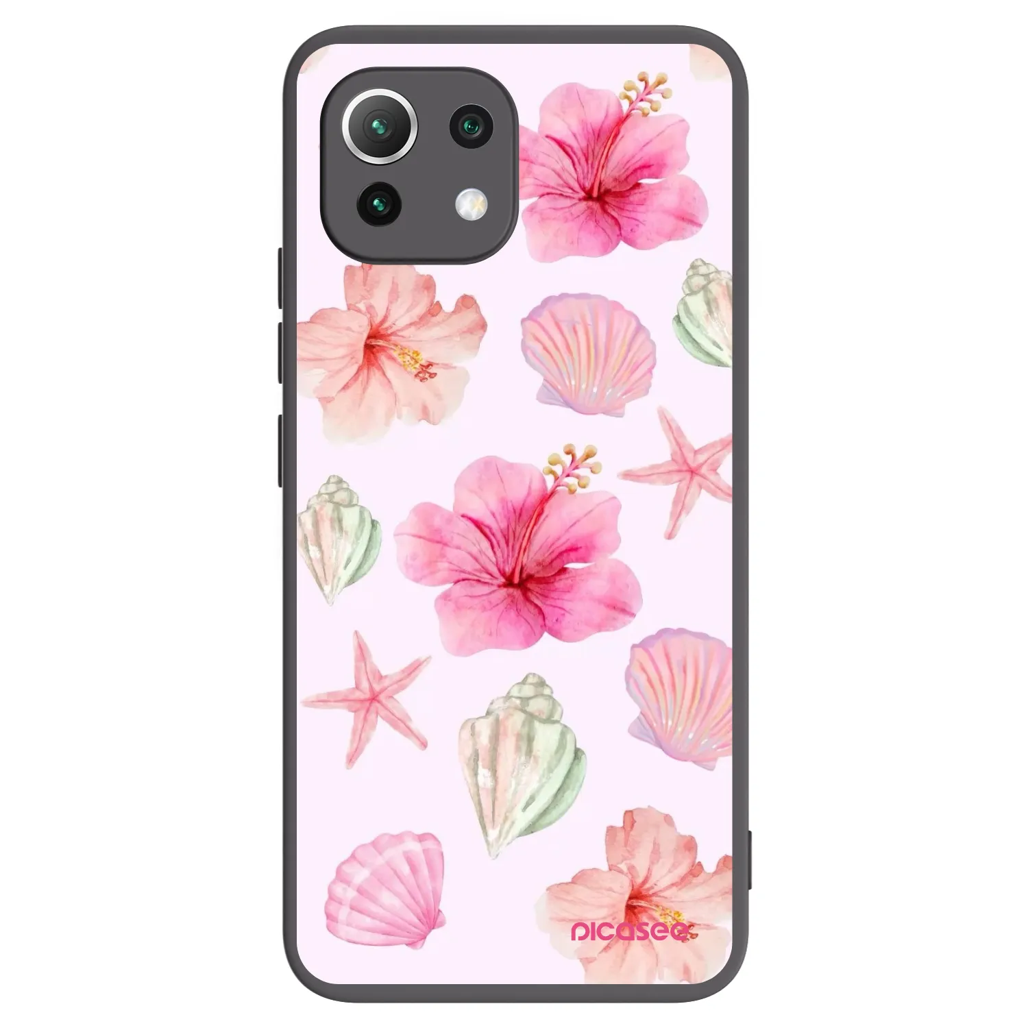 Picasee silikonowe czarne etui na Xiaomi 11 Lite 5G NE - Blush Lagoon