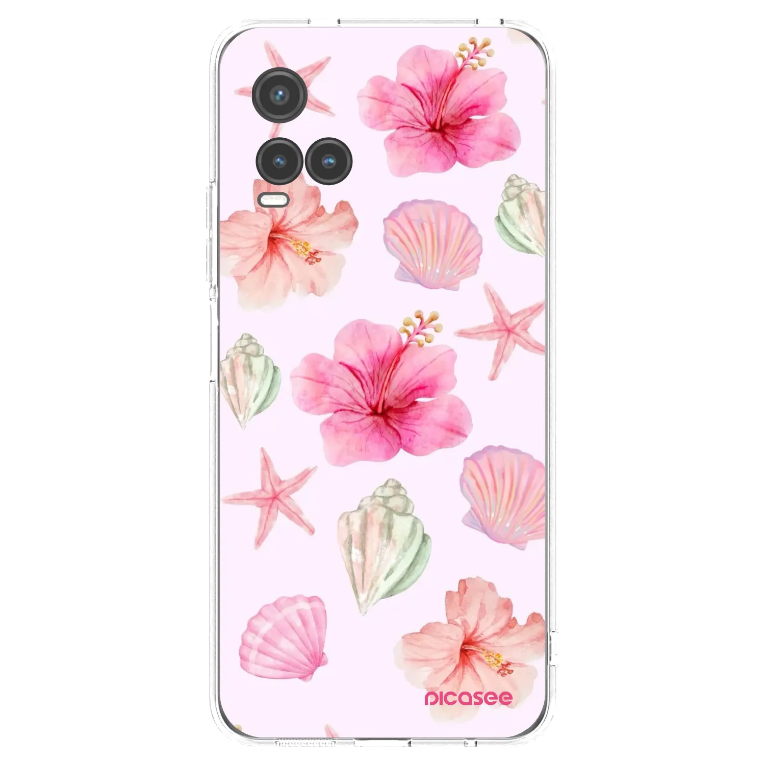 Picasee silikonowe przeźroczyste etui na Vivo Y33s - Blush Lagoon