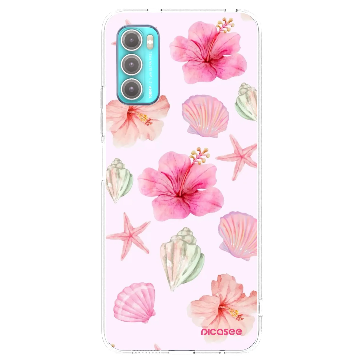 Picasee silikonowe przeźroczyste etui na Motorola Moto G60 - Blush Lagoon