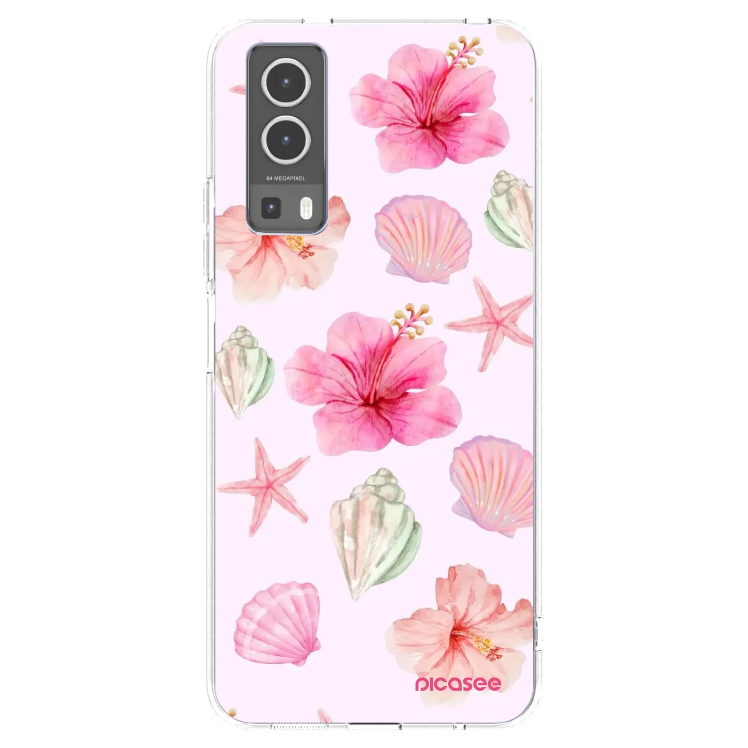 Picasee silikonowe przeźroczyste etui na Vivo Y72 5G - Blush Lagoon
