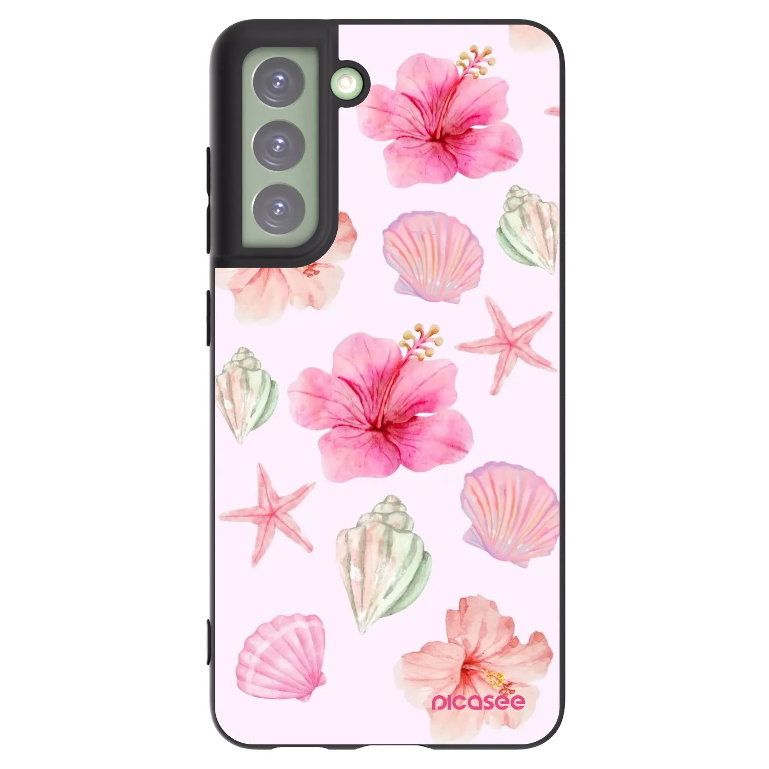 Picasee silikonowe czarne etui na Samsung Galaxy S21 FE 5G - Blush Lagoon