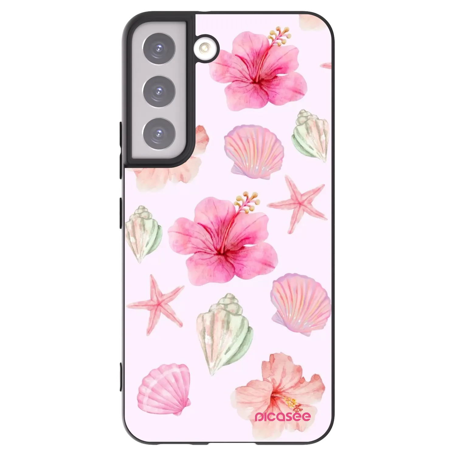 Picasee silikonowe czarne etui na Samsung Galaxy S22 5G - Blush Lagoon