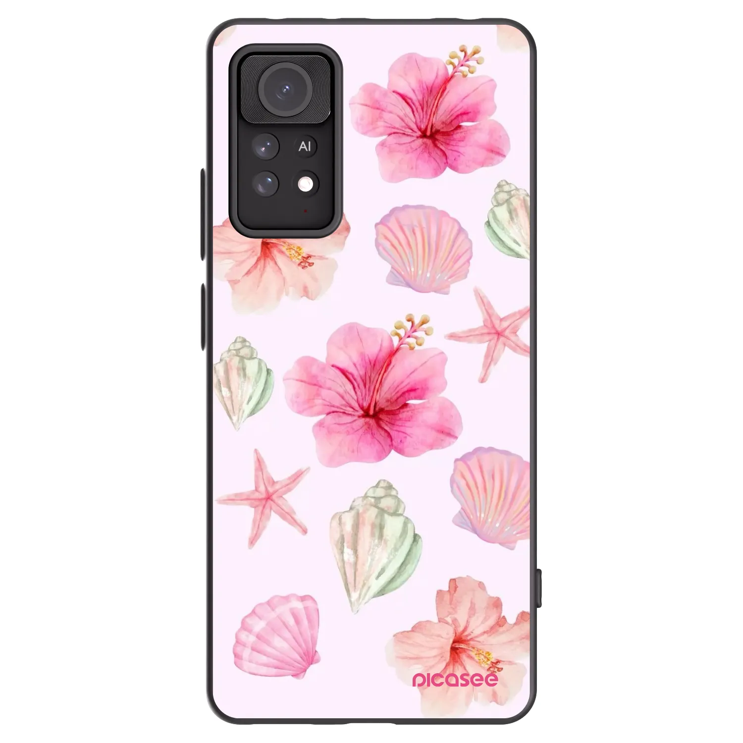 Picasee silikonowe czarne etui na Xiaomi Redmi Note 11 Pro 5G - Blush Lagoon