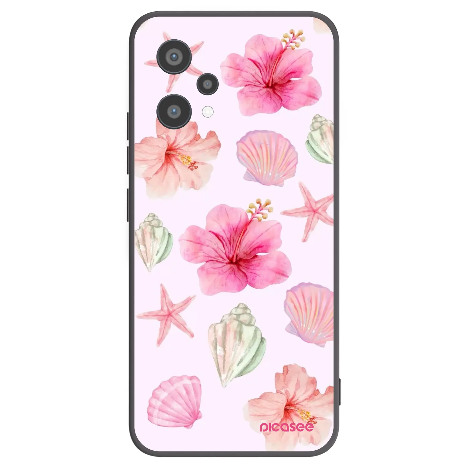 Picasee silikonowe czarne etui na Realme 9 Pro 5G - Blush Lagoon