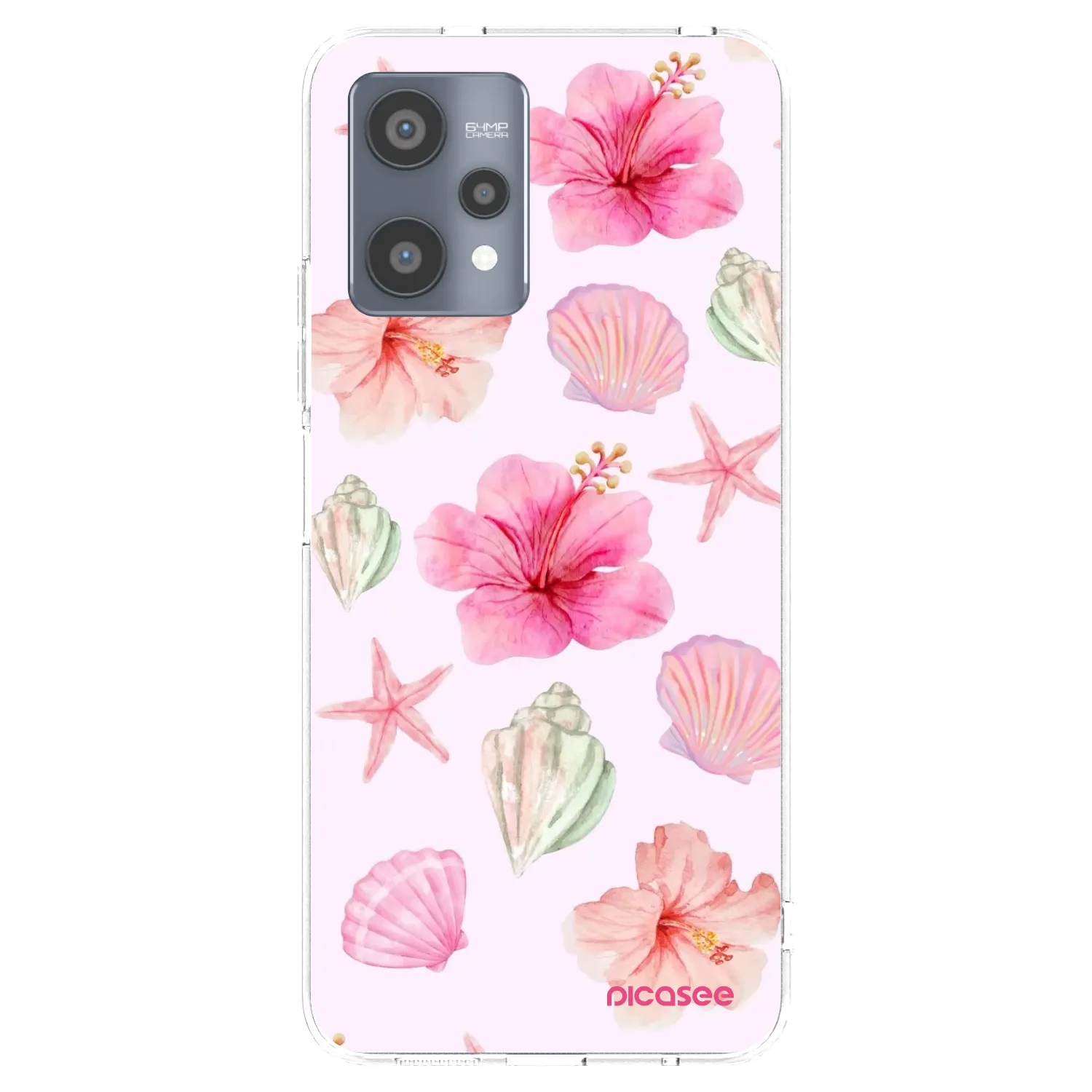 Picasee silikonowe przeźroczyste etui na Realme 9 Pro 5G - Blush Lagoon
