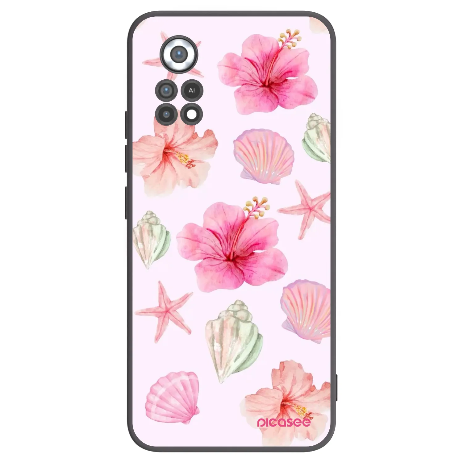 Picasee silikonowe czarne etui na Xiaomi Poco X4 Pro 5G - Blush Lagoon