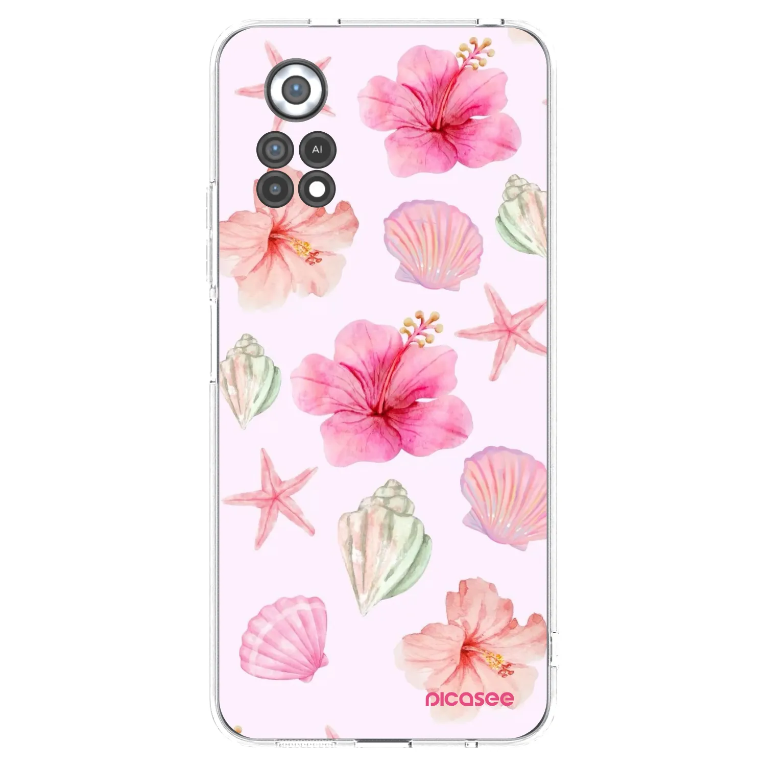 Picasee silikonowe przeźroczyste etui na Xiaomi Poco X4 Pro 5G - Blush Lagoon