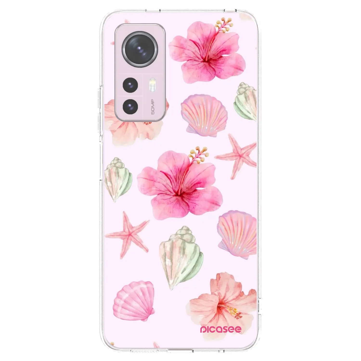 Picasee silikonowe przeźroczyste etui na Xiaomi 12 - Blush Lagoon