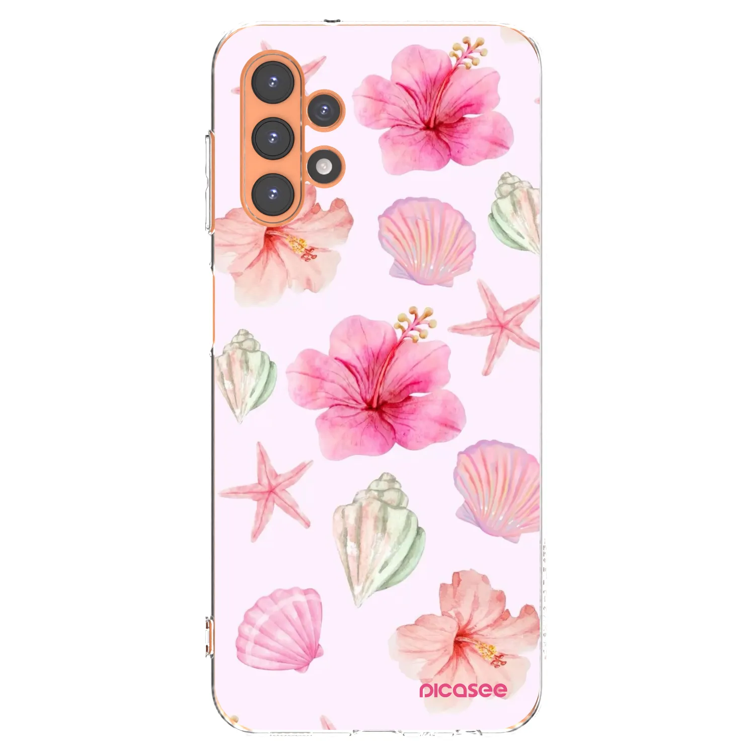 Picasee silikonowe przeźroczyste etui na Samsung Galaxy A13 4G A135 - Blush Lagoon