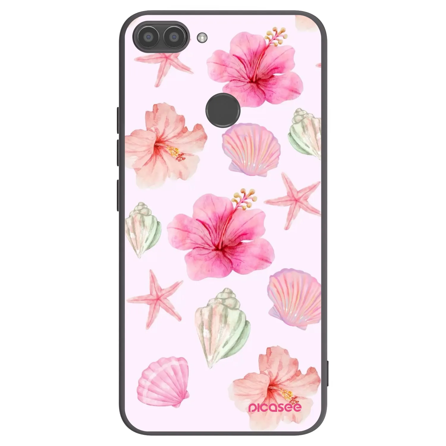 Picasee silikonowe czarne etui na Huawei P Smart - Blush Lagoon