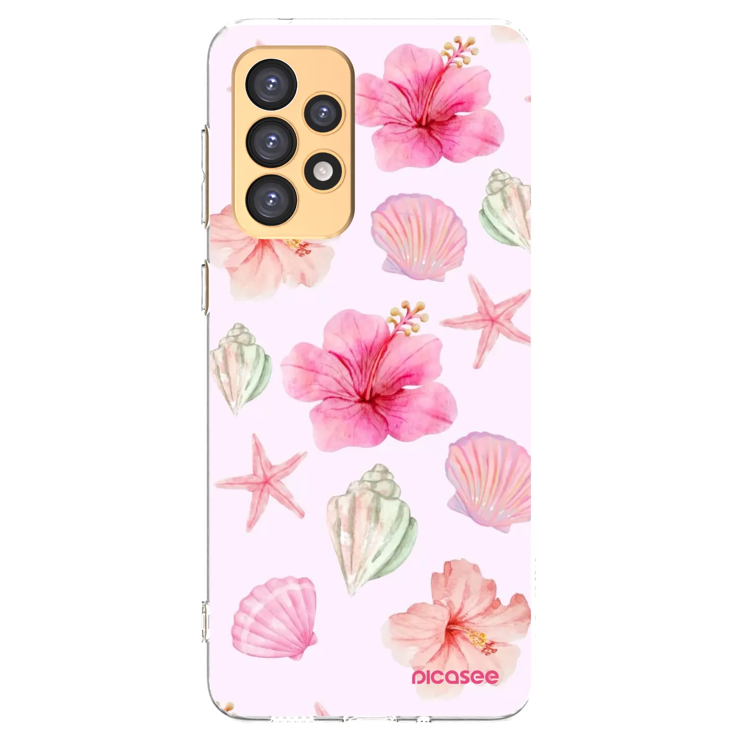 Picasee silikonowe przeźroczyste etui na Samsung Galaxy A33 5G A336 - Blush Lagoon