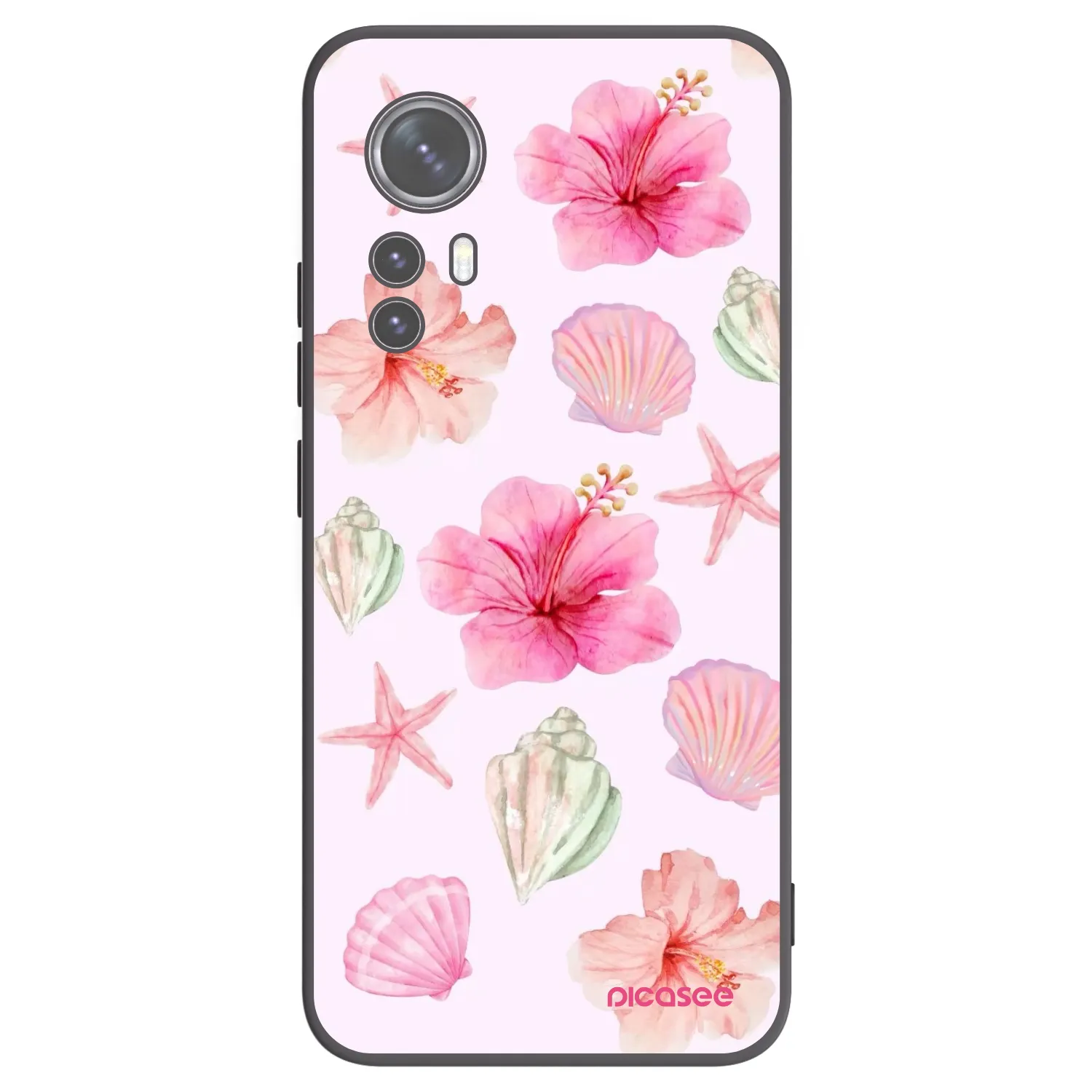 Picasee silikonowe czarne etui na Xiaomi 12X - Blush Lagoon