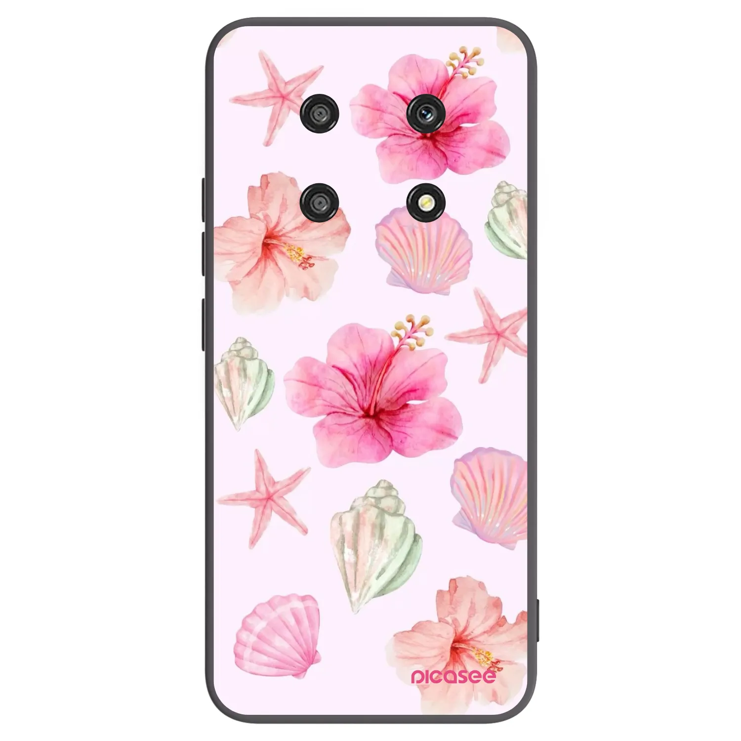 Picasee silikonowe czarne etui na Honor Magic4 Lite 5G - Blush Lagoon