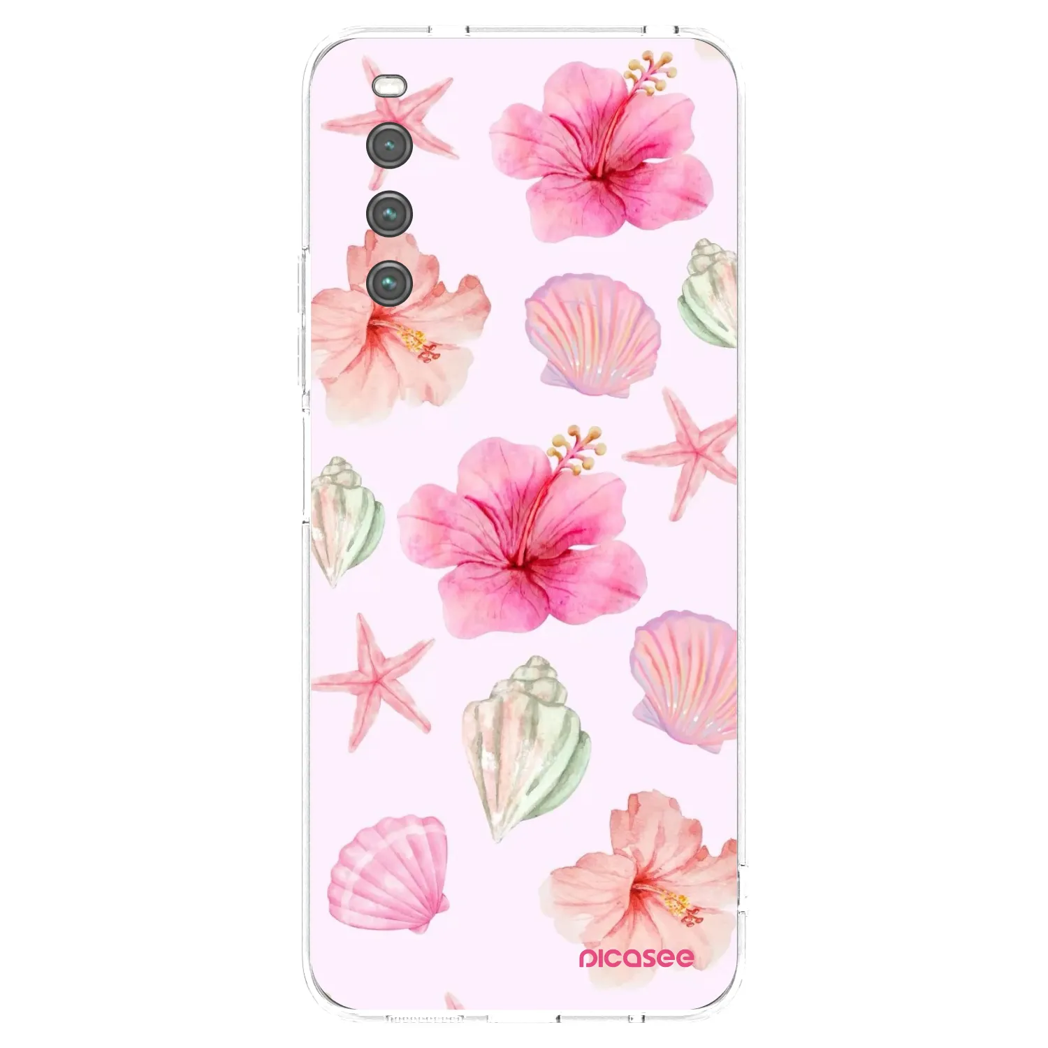 Picasee silikonowe przeźroczyste etui na Sony Xperia 10 IV 5G - Blush Lagoon
