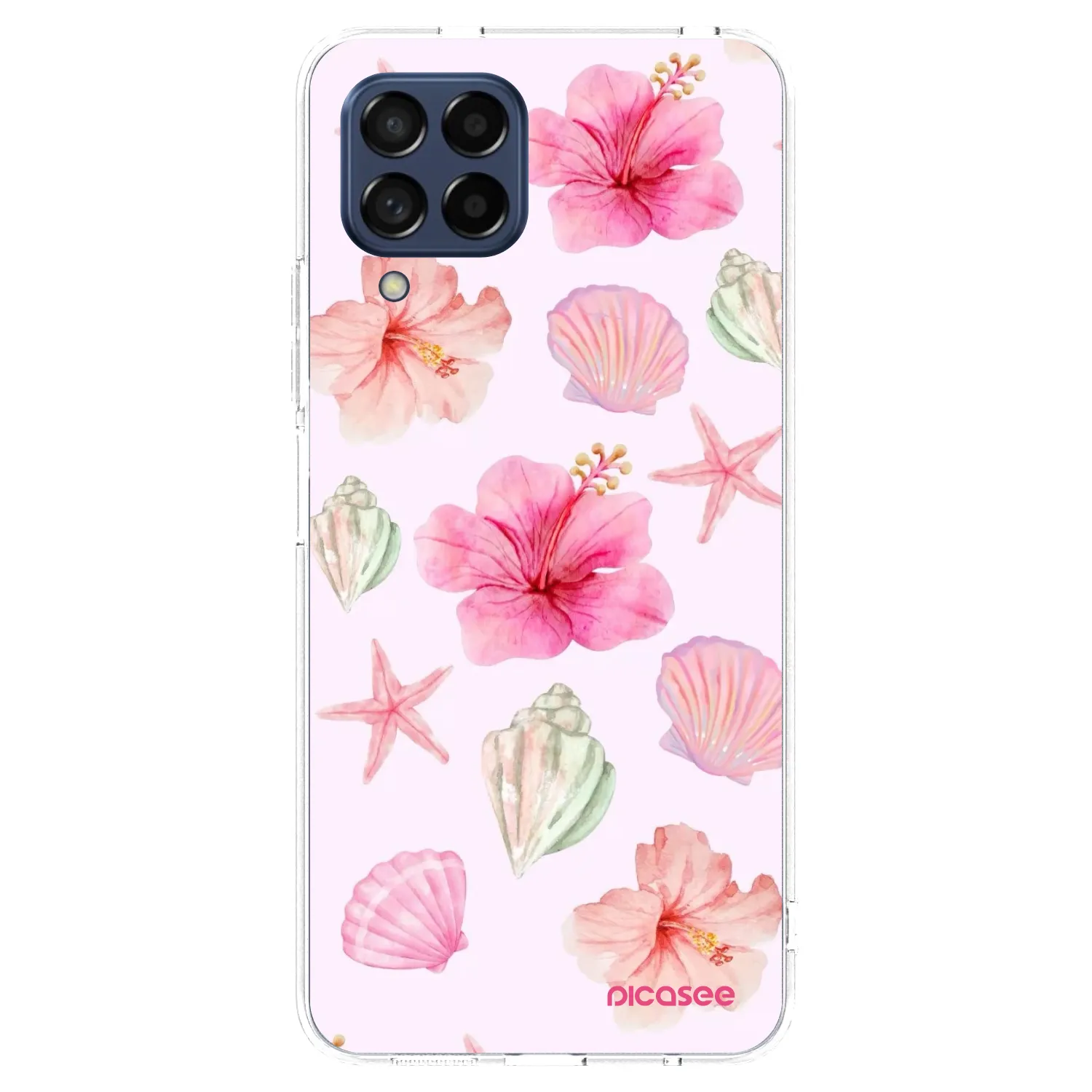 Picasee silikonowe przeźroczyste etui na Samsung Galaxy M53 5G - Blush Lagoon