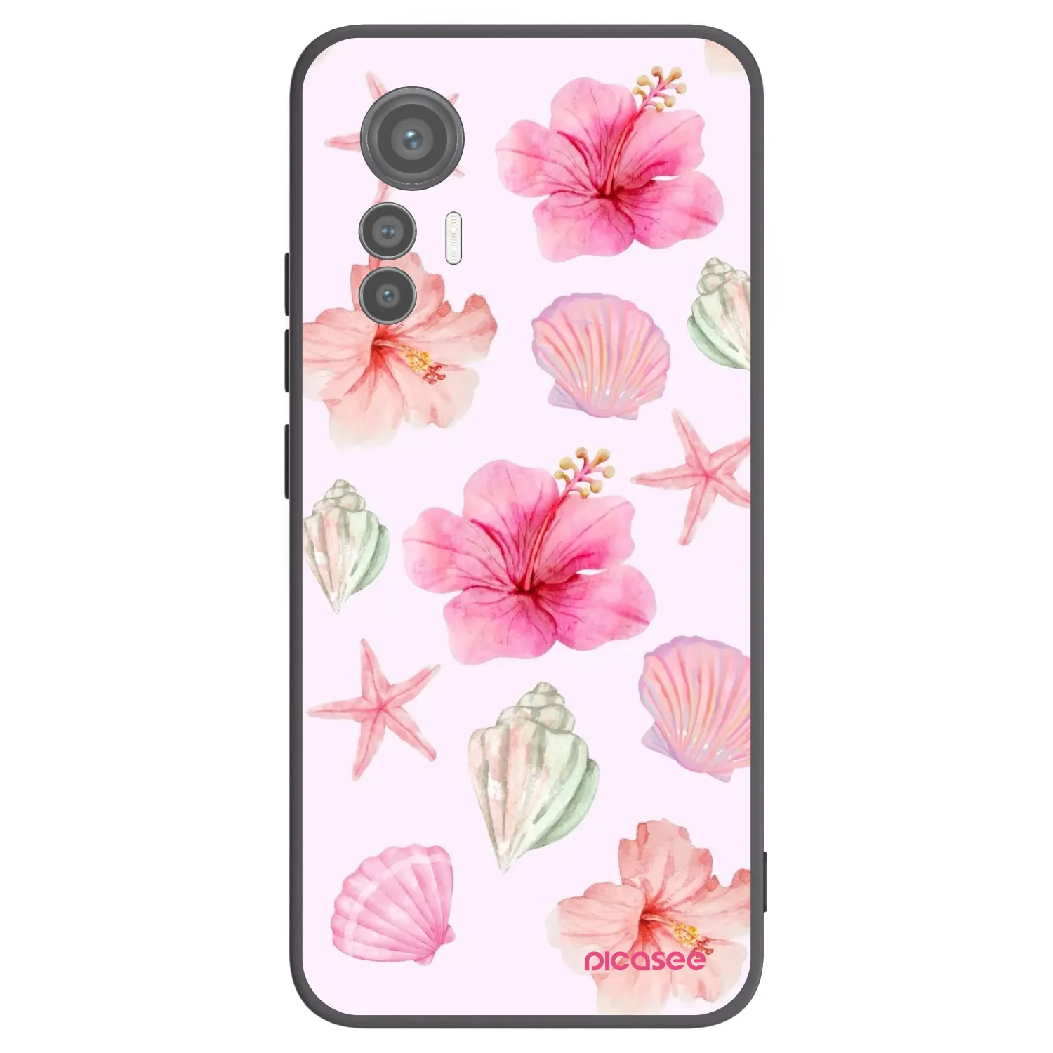 Picasee silikonowe czarne etui na Xiaomi 12 Lite - Blush Lagoon