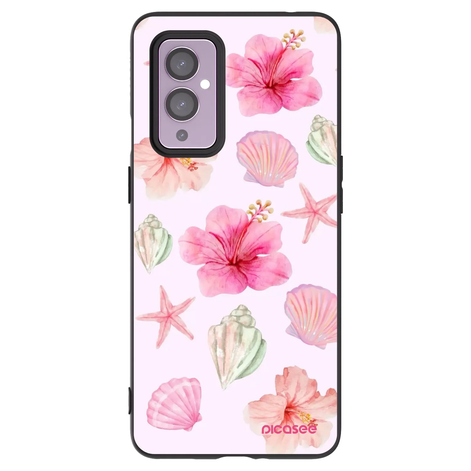 Picasee silikonowe czarne etui na OnePlus 9 - Blush Lagoon