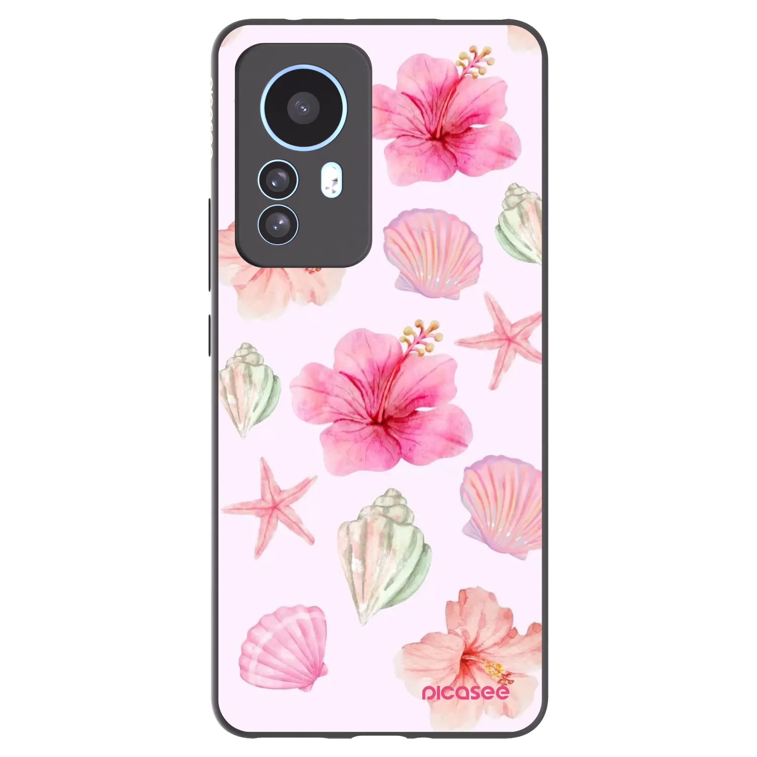 Picasee silikonowe czarne etui na Xiaomi 12T - Blush Lagoon