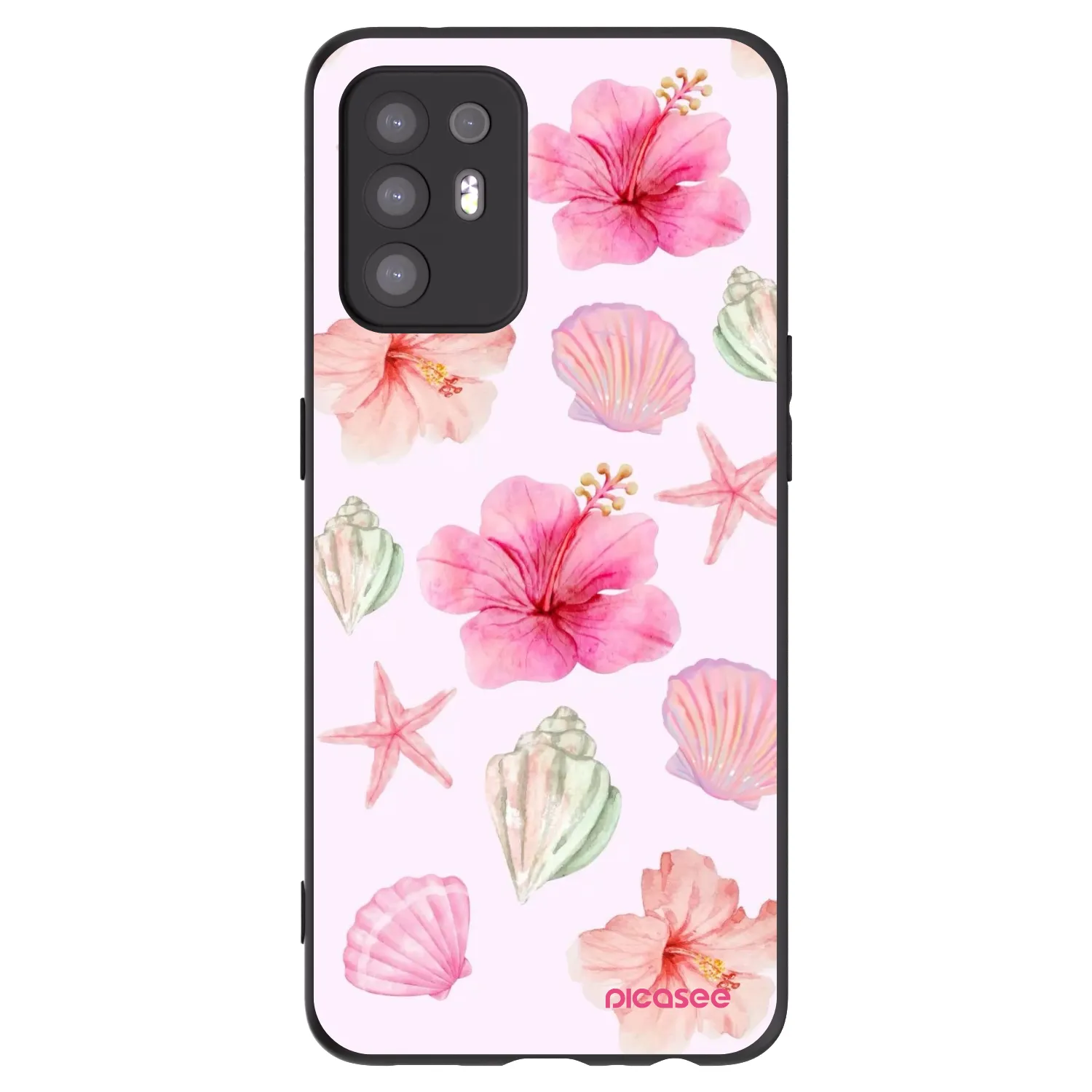 Picasee silikonowe czarne etui na OPPO A94 5G - Blush Lagoon