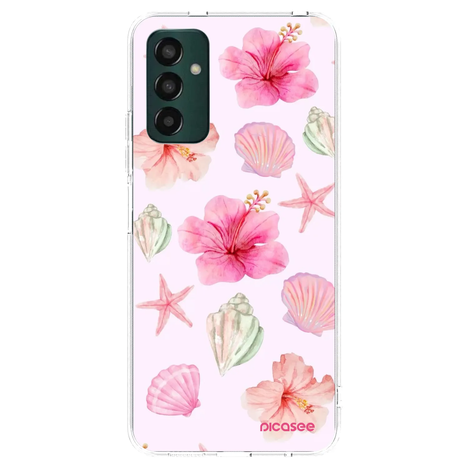 Picasee silikonowe przeźroczyste etui na Samsung Galaxy M23 5G - Blush Lagoon