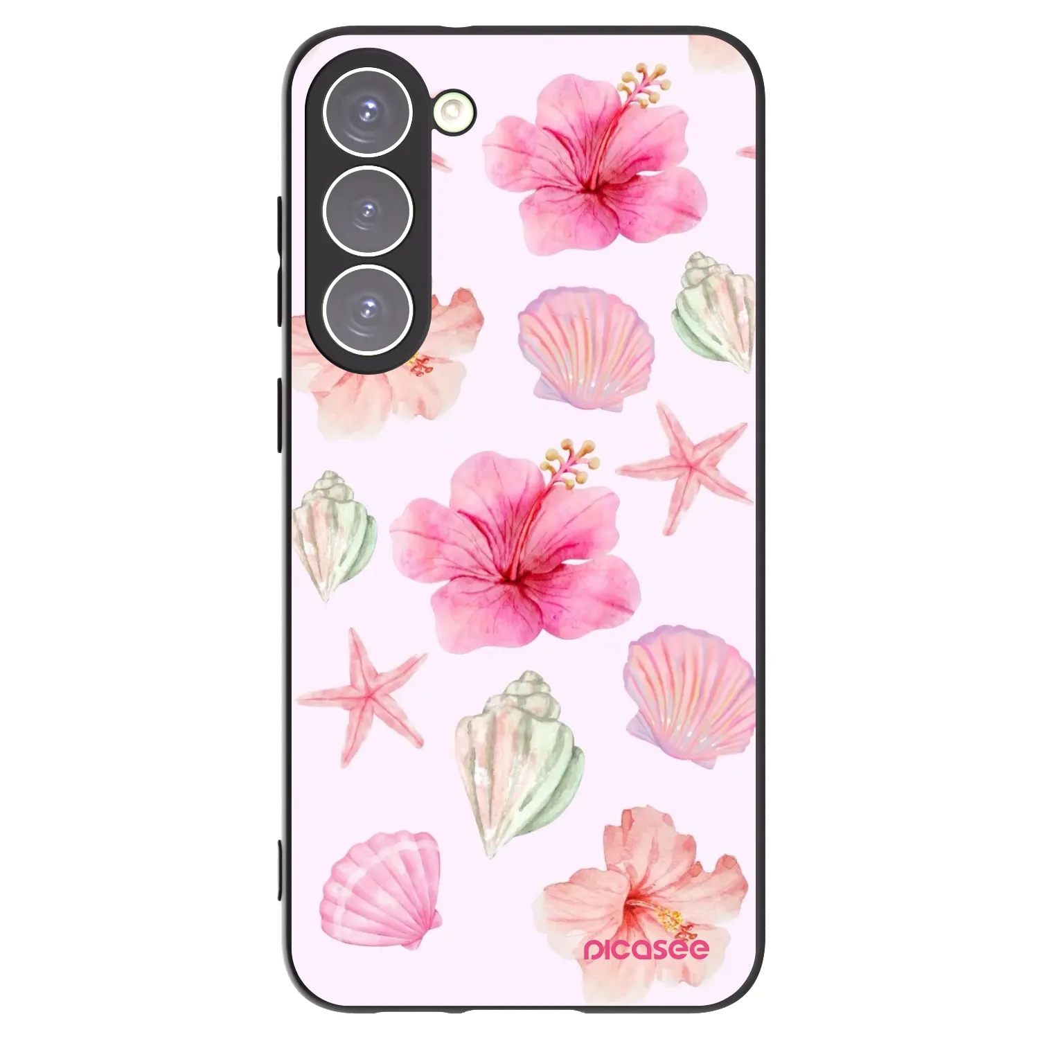 Picasee silikonowe czarne etui na Samsung Galaxy S23+ 5G - Blush Lagoon