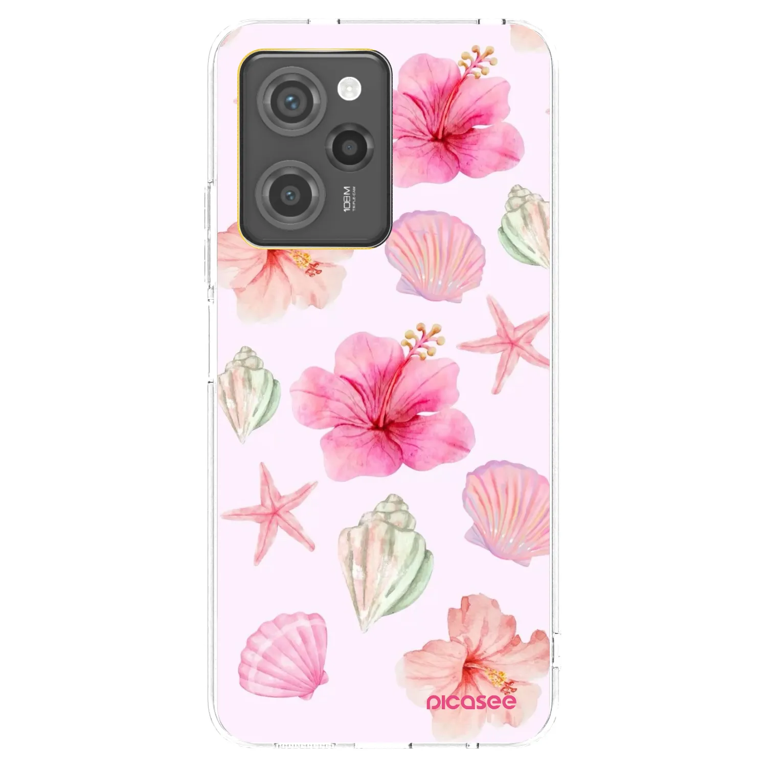 Picasee silikonowe czarne etui na Xiaomi Poco X5 Pro - Blush Lagoon