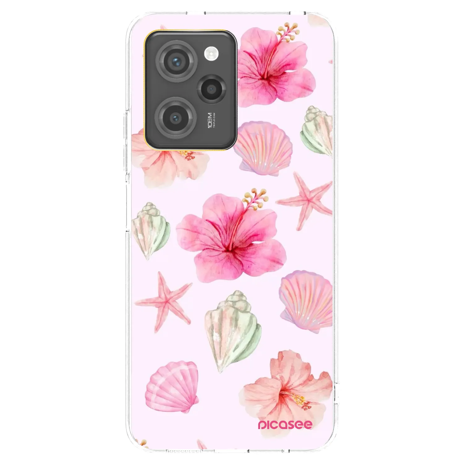 Picasee silikonowe przeźroczyste etui na Xiaomi Poco X5 Pro - Blush Lagoon