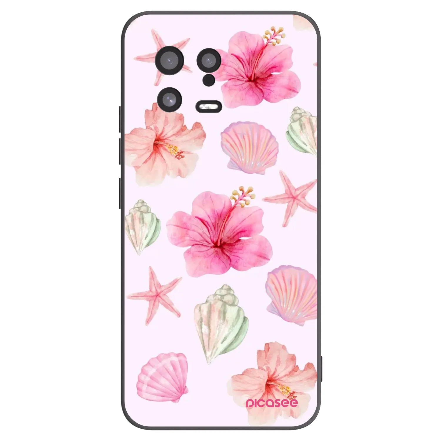 Picasee silikonowe czarne etui na Xiaomi 13 - Blush Lagoon