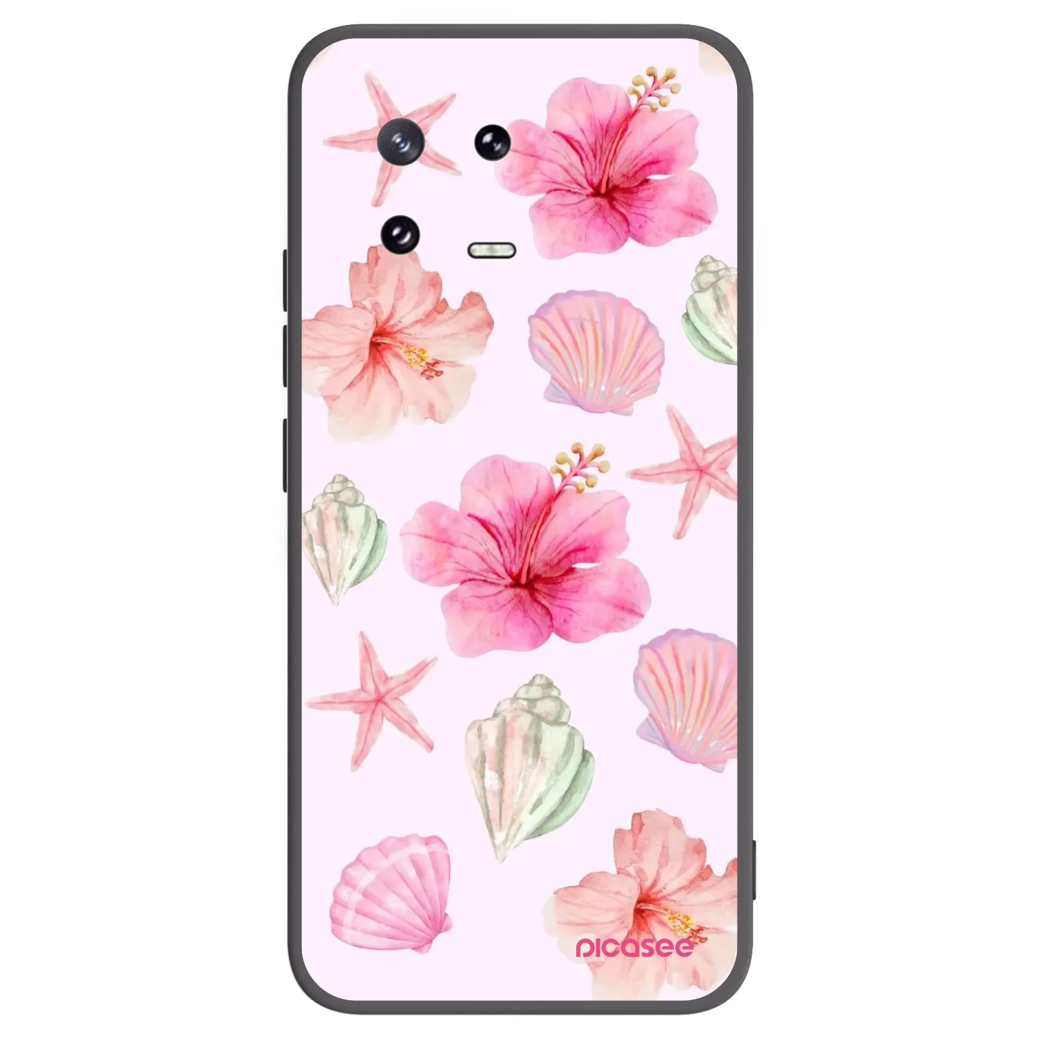 Picasee silikonowe czarne etui na Xiaomi 13 Pro - Blush Lagoon