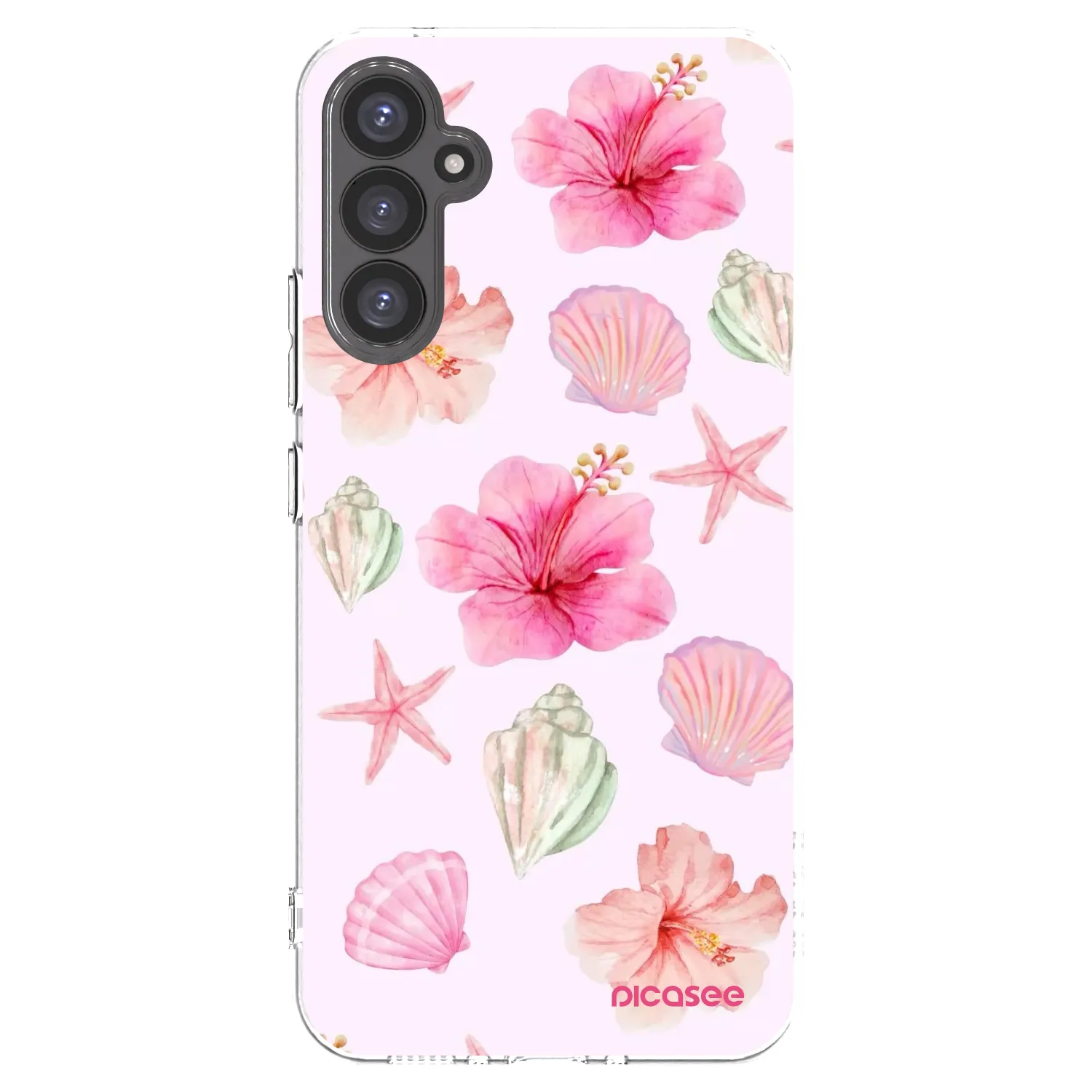 Picasee silikonowe przeźroczyste etui na Samsung Galaxy A34 5G A346B - Blush Lagoon