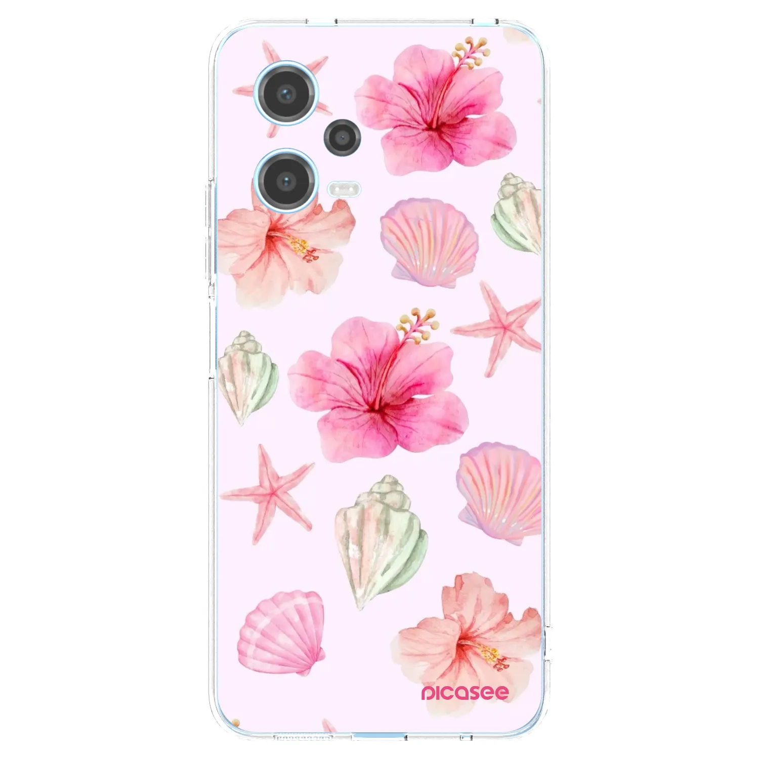 Picasee silikonowe przeźroczyste etui na Xiaomi Redmi Note 12 5G - Blush Lagoon
