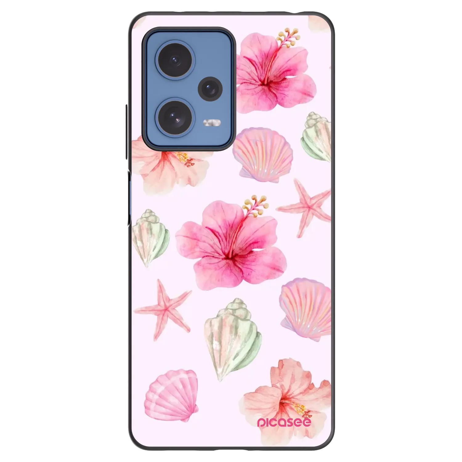 Picasee silikonowe czarne etui na Xiaomi Redmi Note 12 Pro 5G - Blush Lagoon