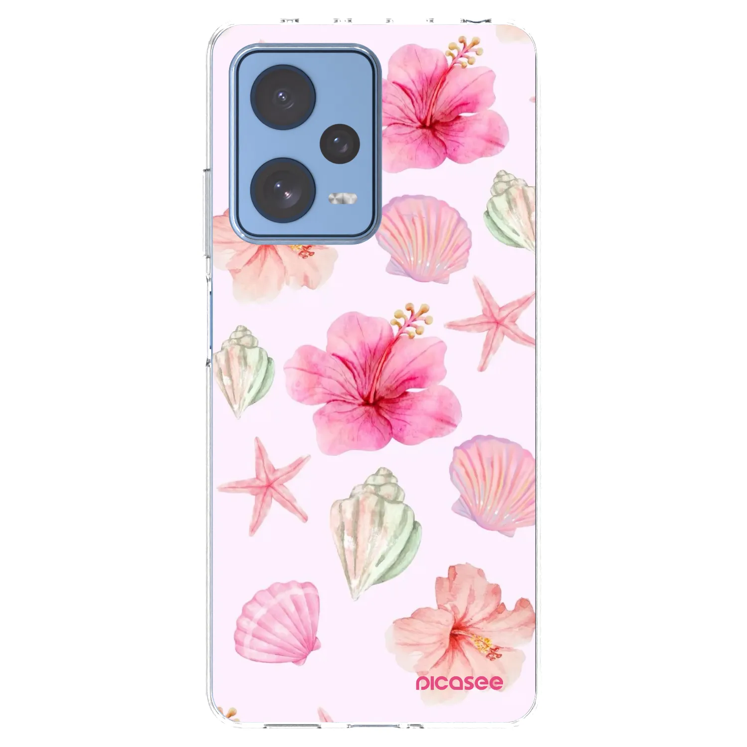 Picasee silikonowe przeźroczyste etui na Xiaomi Redmi Note 12 Pro 5G - Blush Lagoon