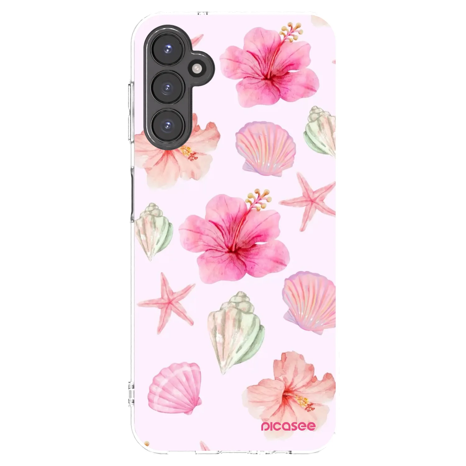 Picasee silikonowe przeźroczyste etui na Samsung Galaxy A14 5G A146P - Blush Lagoon