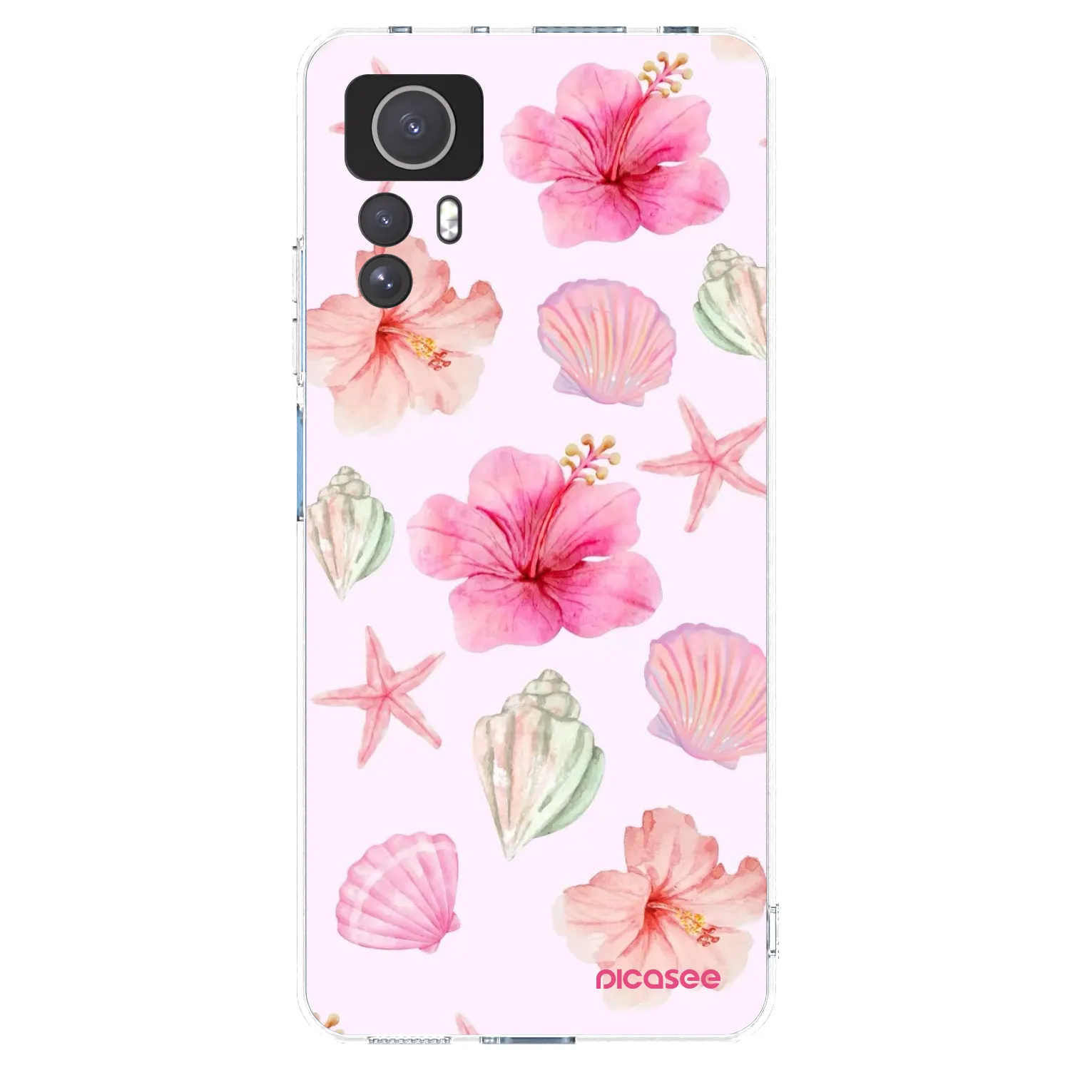 Picasee silikonowe przeźroczyste etui na Xiaomi Redmi Note 12S - Blush Lagoon