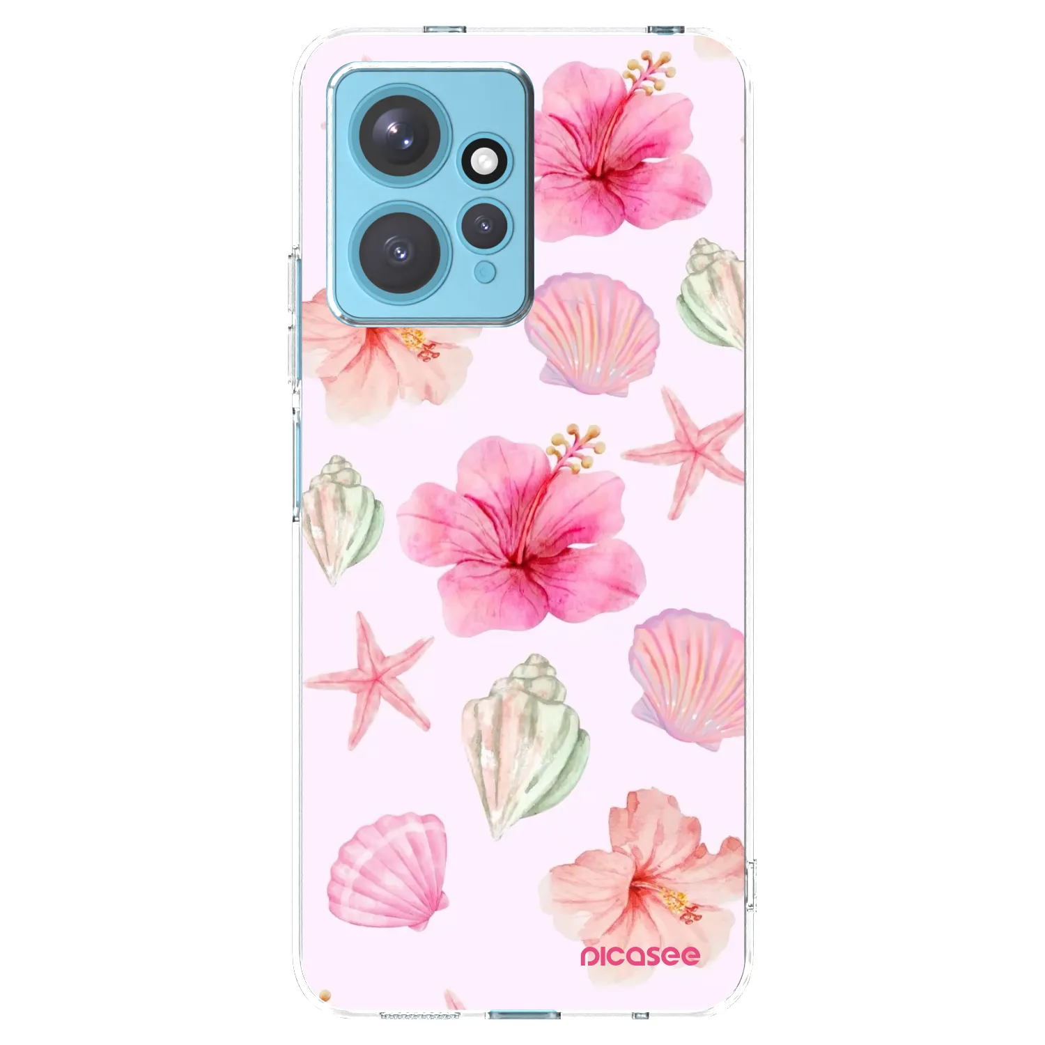 Picasee silikonowe przeźroczyste etui na Xiaomi Redmi Note 12 4G - Blush Lagoon