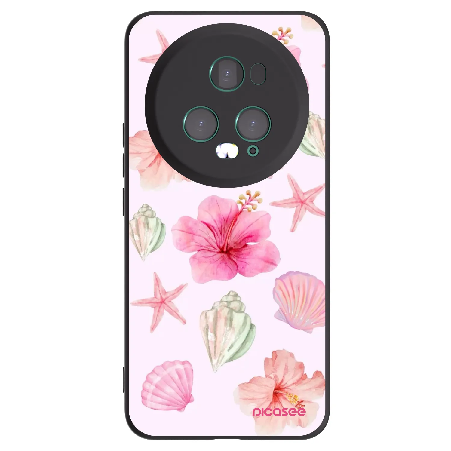 Picasee silikonowe czarne etui na Honor Magic5 Pro - Blush Lagoon