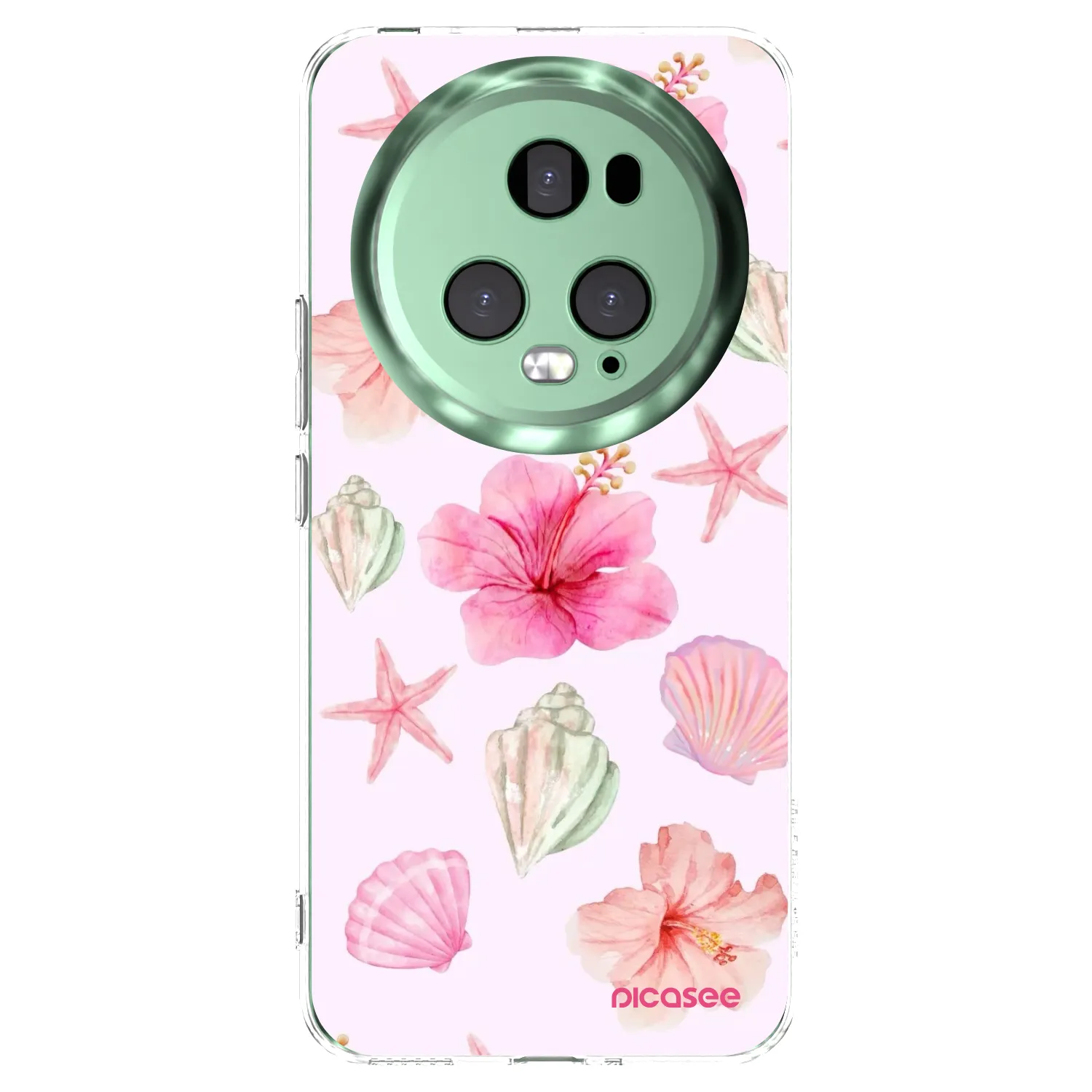 Picasee silikonowe przeźroczyste etui na Honor Magic5 Pro - Blush Lagoon