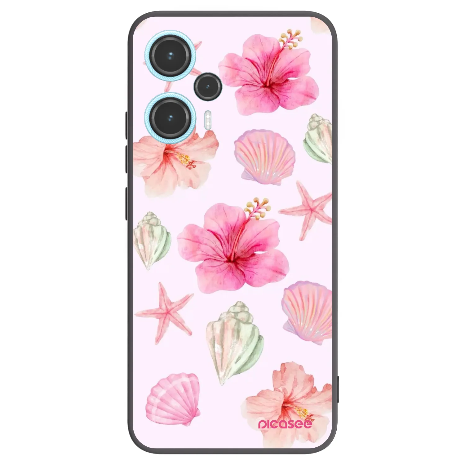 Picasee silikonowe czarne etui na Xiaomi Poco F5 - Blush Lagoon