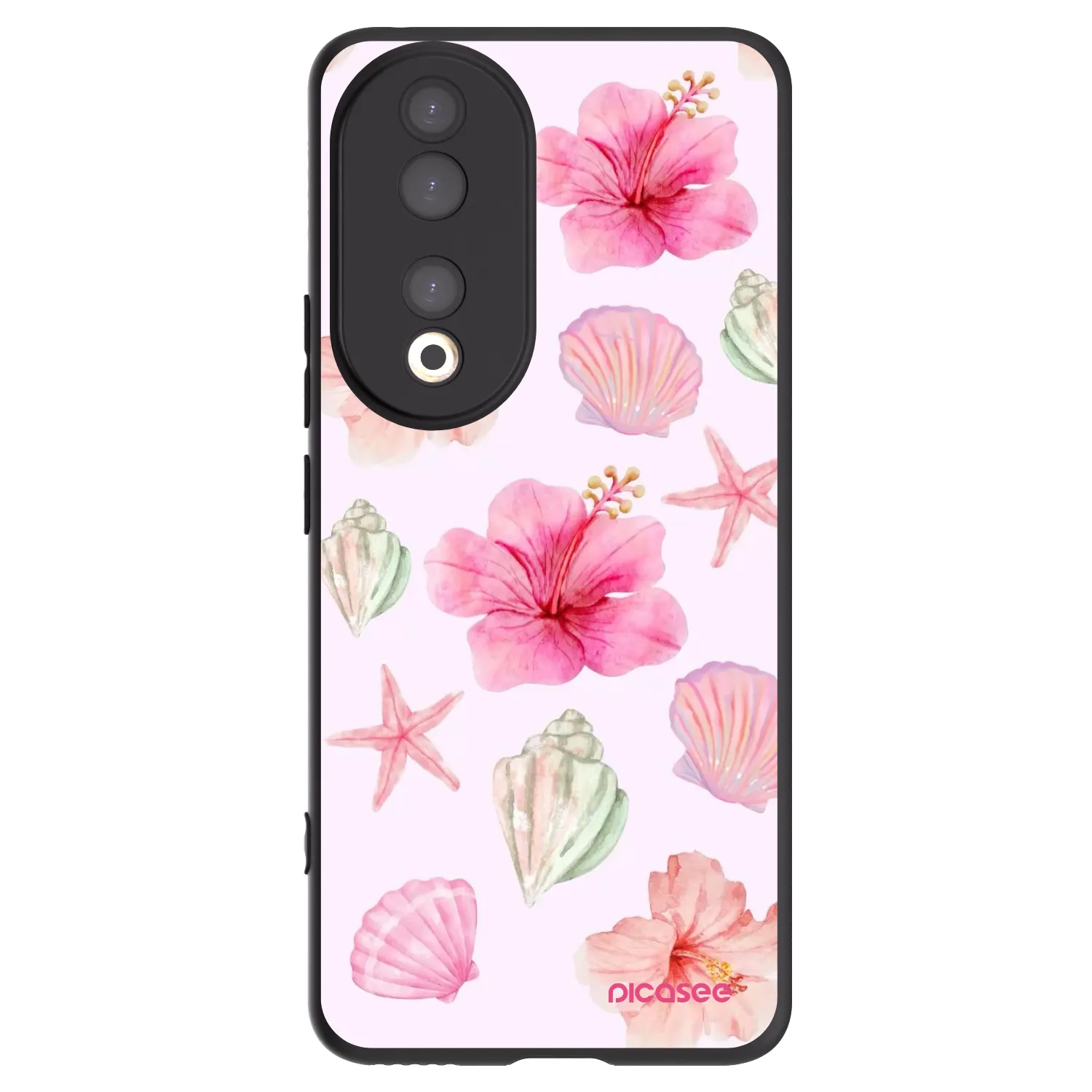 Picasee silikonowe czarne etui na Honor 90 5G - Blush Lagoon