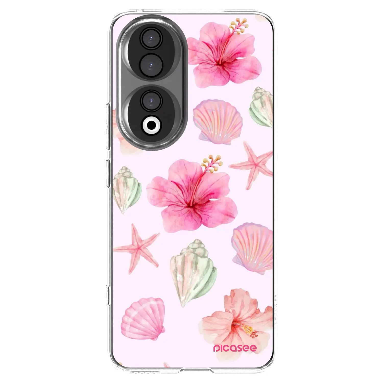 Picasee silikonowe przeźroczyste etui na Honor 90 5G - Blush Lagoon